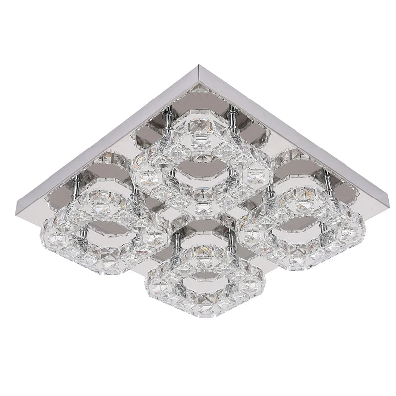 Modern K9 Crystal Ceiling Lamp Decorative Bedroom Led Chandelier Corridor Pendant Lights Indoor Lighting Fixture Living Room