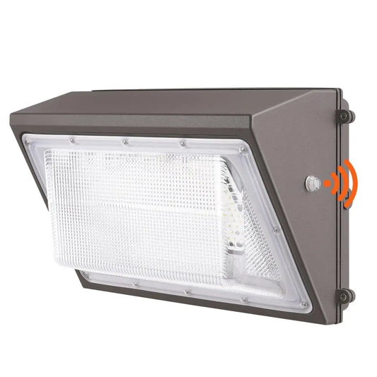 120W 11000LM LED Wall Pack Light 5000K Outdoor Security Smart Sensor Energy Saving IP65 Waterproof for garages Yards Lighting