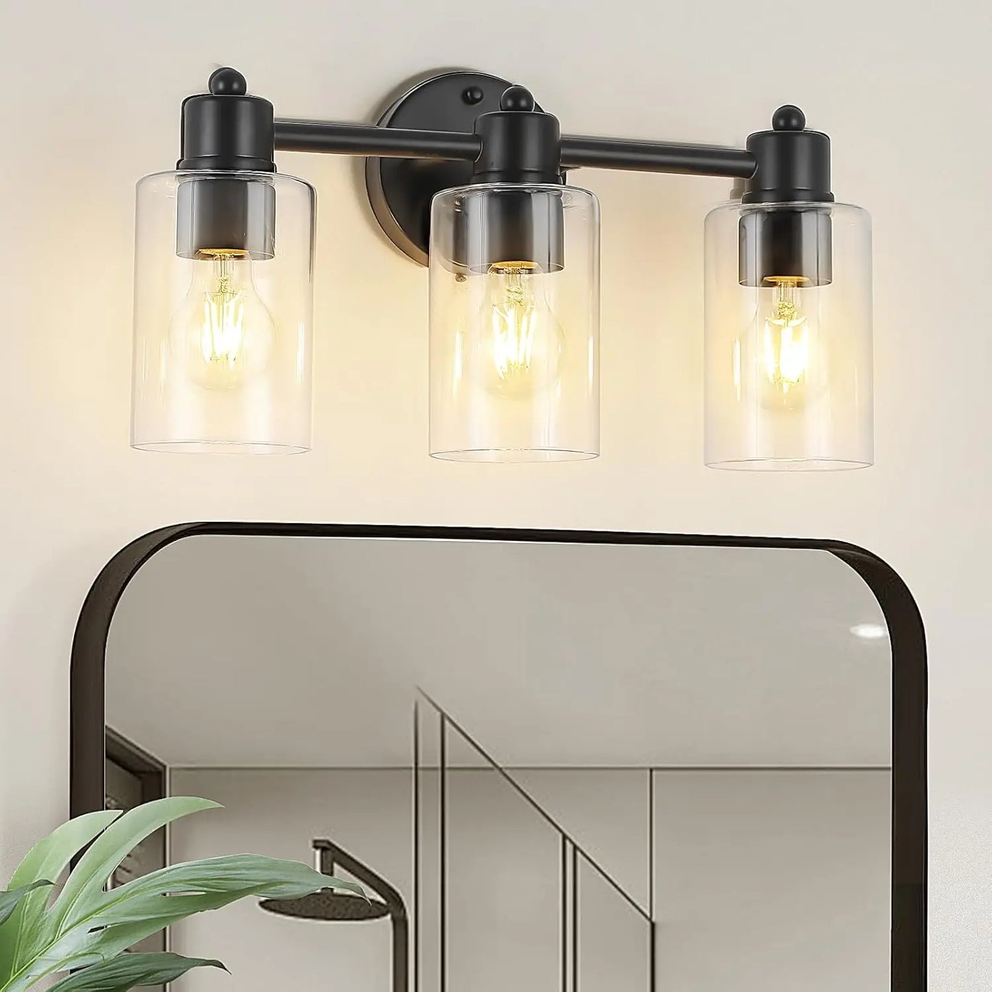 4 Light Vanity Lights,  Bathroom Light , Wall Light for Living Room,Mirror， Bedroom, Hallway, Cabinet, Porch with E26 Base
