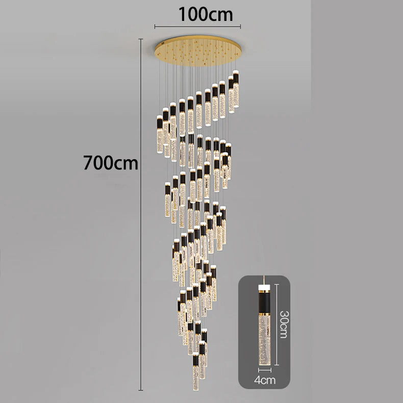 Modern home decor led lights pendant light lamps forstaircase Chandeliers for living room hanging light indoor lighting