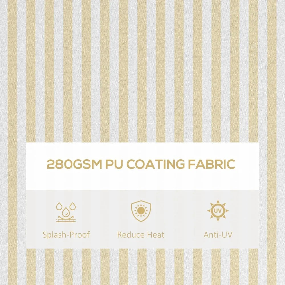 13' x 10' retractable awning, patio awning sunshade shelter with manual crank handle, 280gsm uv resistant fabric and aluminum f