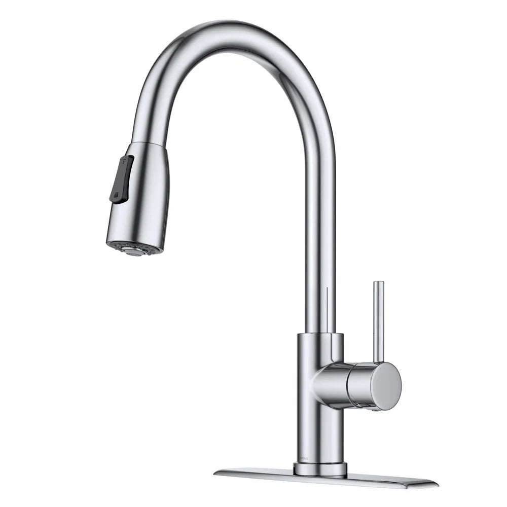 Pull Down Kitchen Faucet Installation Kit with Reach Technology Dual Function Sprayhead Easy DIY Installation Universal Design