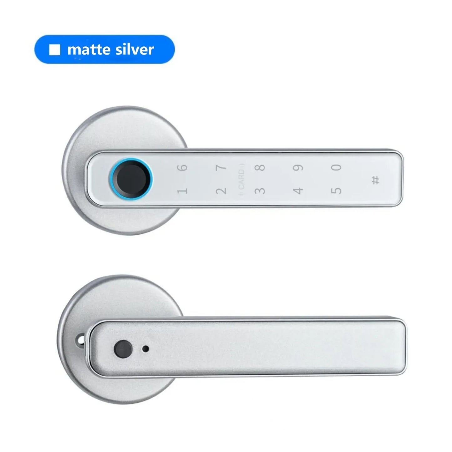Smart Fingerprint Door Lock Keyless Entry - Bluetooth Remote Control, Auto-Lock Home Security for Keypad/App (Black)