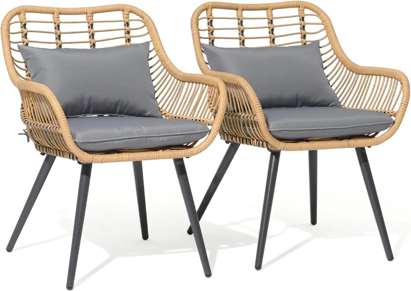 5 Pieces Outdoor Dining Set, Patio Table and Chairs Set for 4, Patio Outdoor Furniture Set with Extendable Dining Table fo