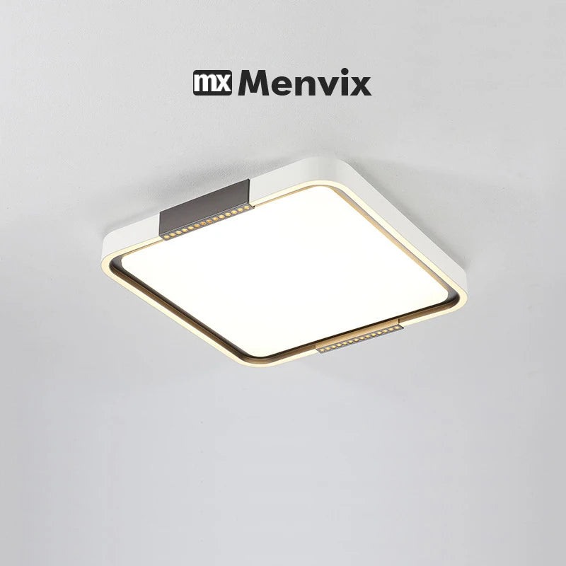 Modern LED Ceiling Lamp Bedroom Study Fixture Round White Home Art Design Indoor Decoration Living Room Lights Lustre Lighting