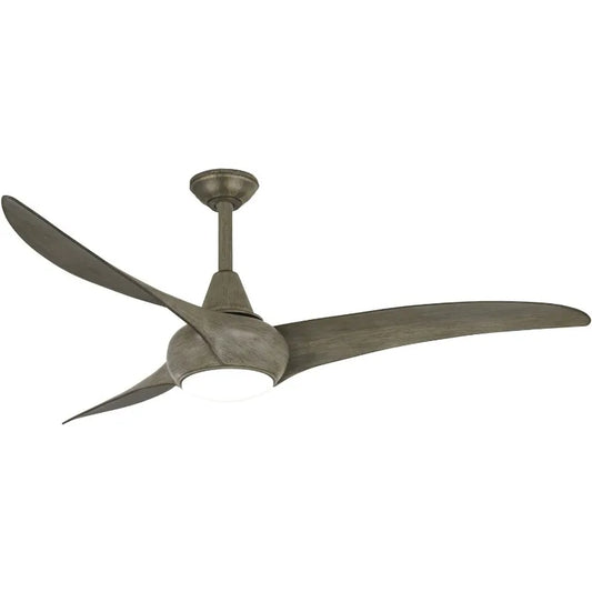 MINKA-AIRE F844-DRF Light Wave 52" Ceiling Fan with LED Lights & Remote, Driftwood