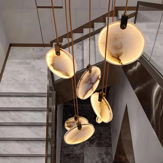 Modern home decoration crystal chandelier, stair Pendant lamp, living room Pendant lights, interior lighting