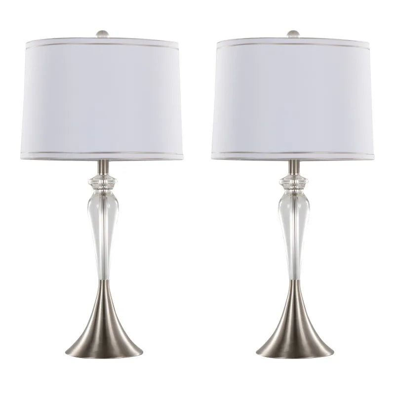 Appeal Appeal contemporary Bulbs Clear Clear crystal Crystal Lamps Listed Table Table lamps Ashland 28 Contemporary Crystal Tabl