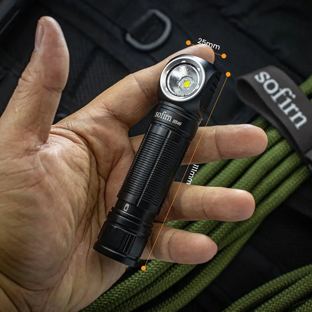 Sofirn HS40 SST40 LED 18650 Headlamp 2000lm USB C Rechargeable Flashlight Powerful Headlight with Magnet Tail Cap