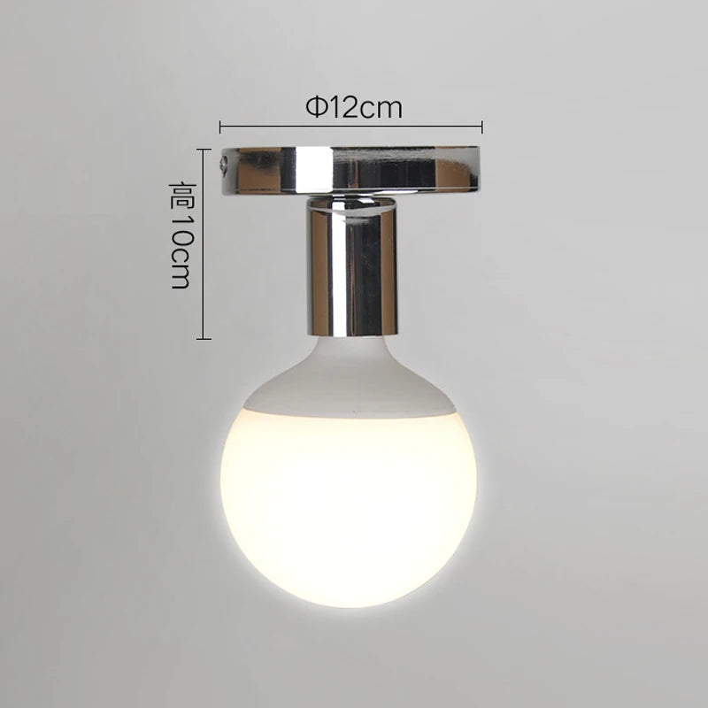 Simple Retro Ceiling Light Industrial Metal E27 Ceiling Lamp Sconce for Living Room Balcony Dining Room Bedroom Aisle Home Decor