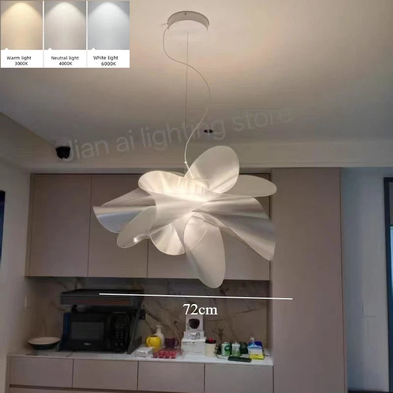 H5-Bedroom Light New Lamp Luxury Modern Simple Chandelier  Northern Europe Advanced Sense Petal Lamps LED Ceiling Lamp