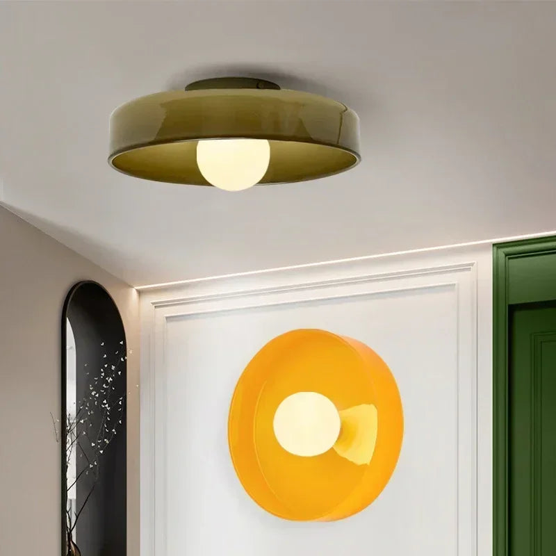 Modern Nordic 35cm Ceiling Light Glass G9 Source Room Decor Wall Lamp Bedroom Living Room Interior Home Decoration LED Lighting