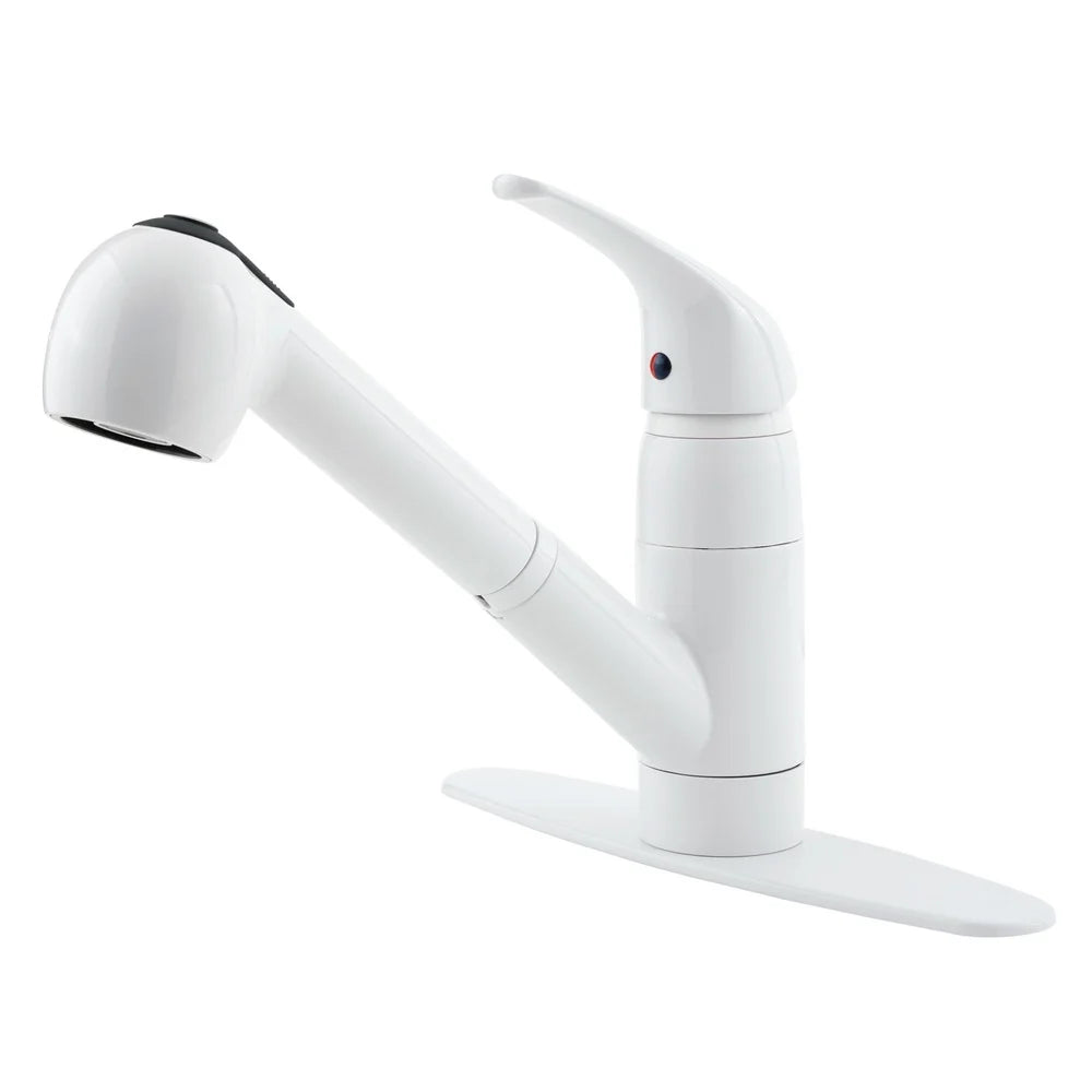 Pull Out Kitchen Faucet High Arc Spout NSF Certified Lead-Free Advanced Ceramic Valve Water Saving Spray Head Home Use