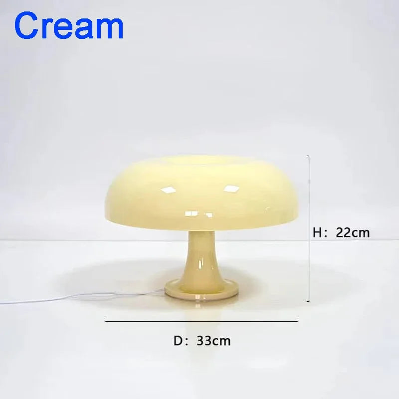 Minimalism Mushroom Table Lamp Ornament Light E14 for Livingroom Bedside Study Hotel Decoration Bulbs and Lamp Sold Separately