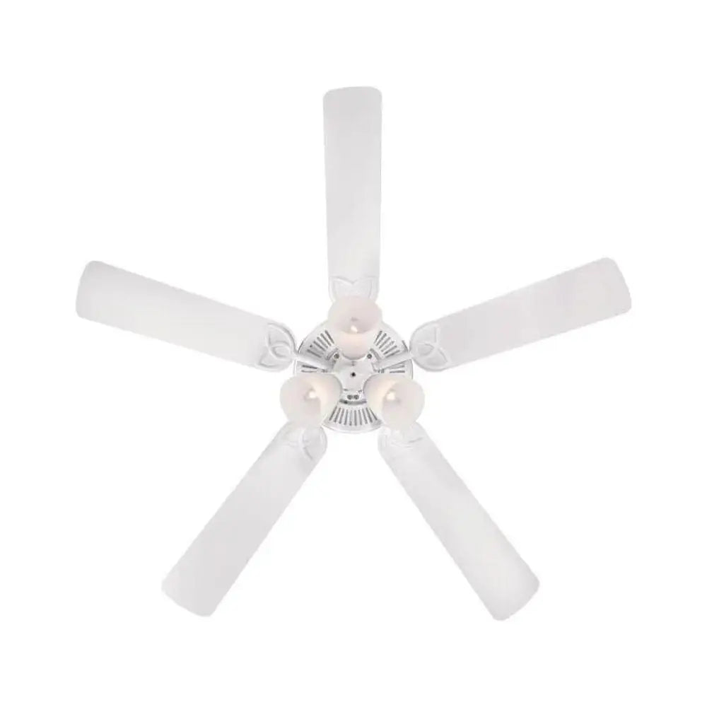 Vintage Indoor Ceiling Fan Dimmable LED Bulbs Energy Efficient Light Kit Reversible Blades Powerful Air Movement Quiet Operation