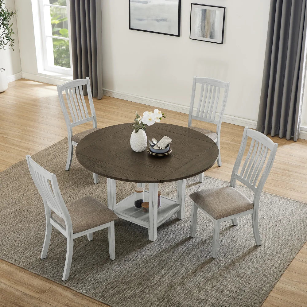 MLG Multifunctional expansion folding table,storage space, four side folding table，suitable for kitchen, living room ect