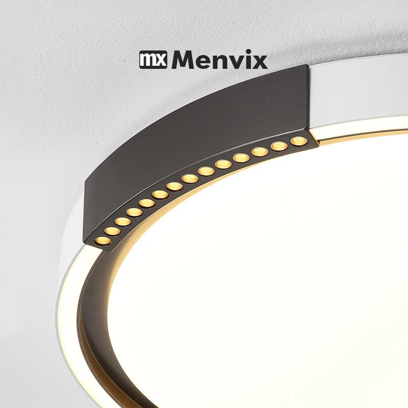 Modern LED Ceiling Lamp Bedroom Study Fixture Round White Home Art Design Indoor Decoration Living Room Lights Lustre Lighting