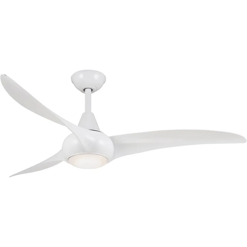 Minka-Aire F844-WH, Light Wave, 52" Ceiling Fan, White