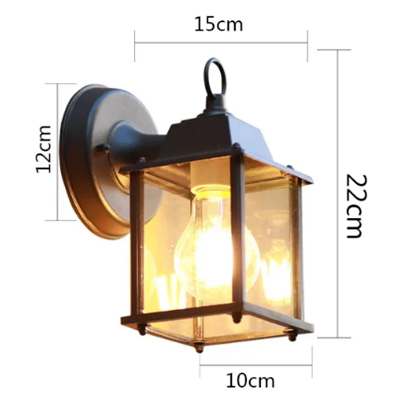 BMBY-Outdoor Balcony Light Waterproof Wall Light Waterproof Lighting Wall E27 Fixtures