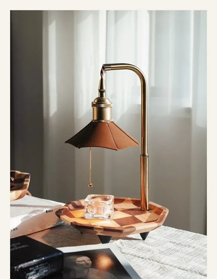 Aromatherapy Melting Wax Lamp Ins Fragrance Expanding Gift Table Lamp Smokeless Temperature Regulating American Retro Night Lamp