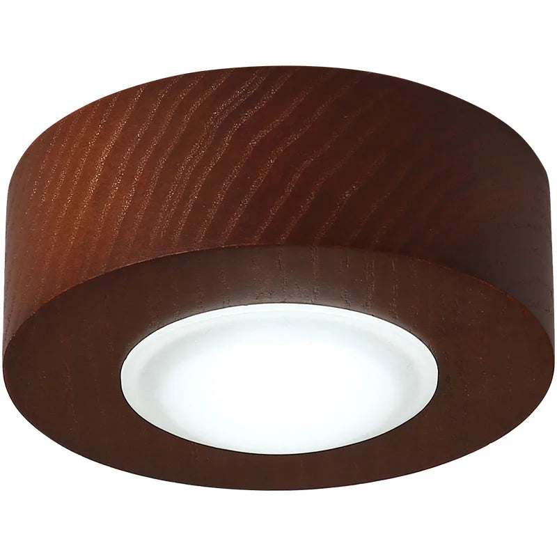 Nordic Creative Square Wooden Ceiling Lamps Simple Acrylic LED Handing Light for Bedroom Living Room Stair Aisle Lighting Decor