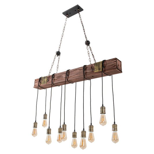 10-Light Chandelier Large Pendant Light Flush Mount with E26 Standard Lamp Holder for Kitchen Island, Dining Room, Entryway