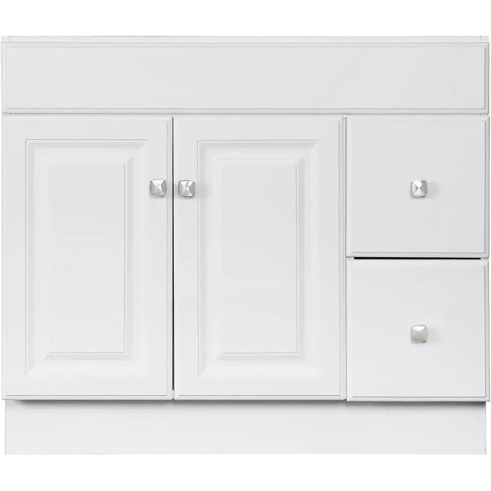 Ready to Assemble Bathroom Vanity Solid Wood 36 Inch Moisture Resistant Ideal Toiletries Fully Assembled Simplified Installation