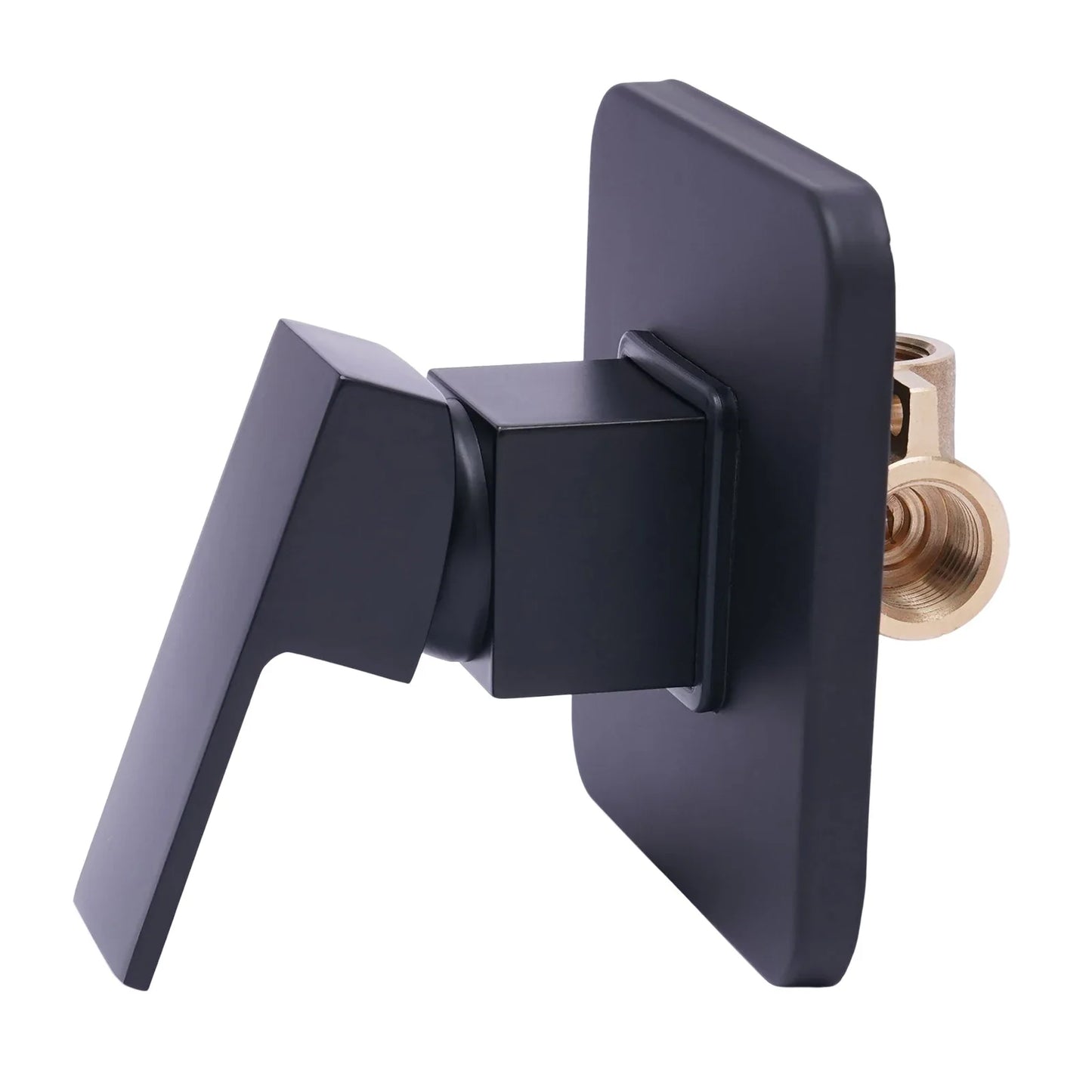Brass Shower Control Valve Black Chrome Wall Mount Shower Mixer Control Valve Shower Faucet Valve