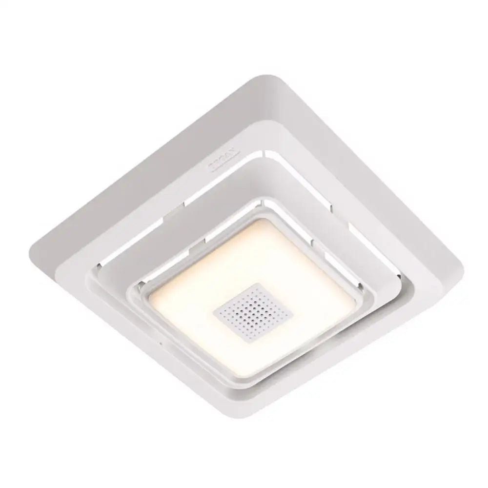 Sonic Bathroom Exhaust Fan Grille with LED Light Bluetooth Speaker Quick Installation Ventilation Grille Efficient Lighting Home