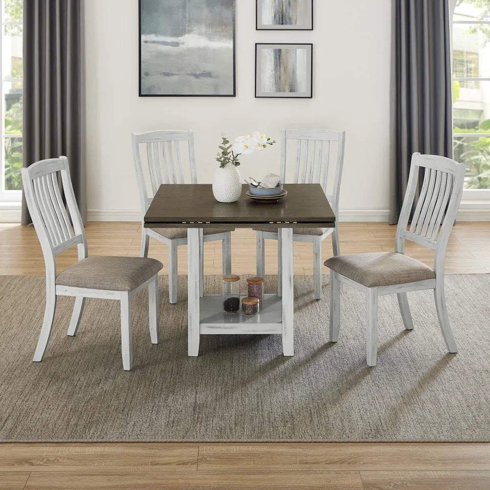 MLG Multifunctional expansion folding table,storage space, four side folding table，suitable for kitchen, living room ect
