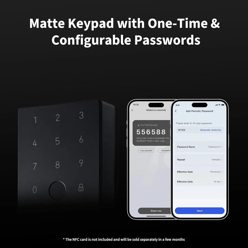 Smart Lock U100, Fingerprint Keyless Entry Door Lock with Apple Home Key, Touchscreen Keypad, Bluetooth Electronic Deadbolt, IP