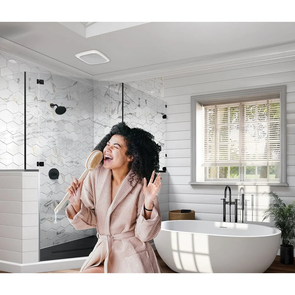 Bluetooth Ceiling Bathroom Exhaust Fan 70 CFM 1.5 Sones Ventilation Fan with Speaker Home Gym Laundry Room 70 Sq Ft
