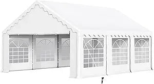 20'x16' Outdoor Heavy Duty Party Tent Large Commercial Canopy Wedding Event Shelter with Removable Sidewalls & 3 Storage Bags f