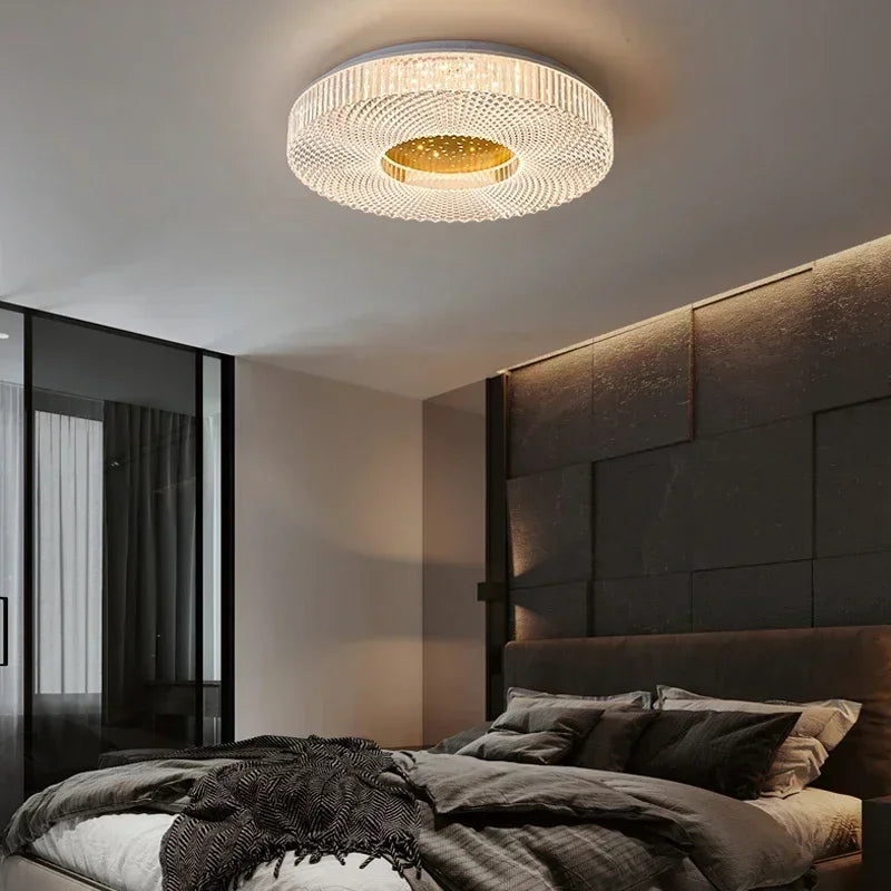 Modern New Circular Acrylic Ceiling Light Bedroom Living Room Balcony Corridor Acrylic Round Luxury Led Lighting Fixture Decror
