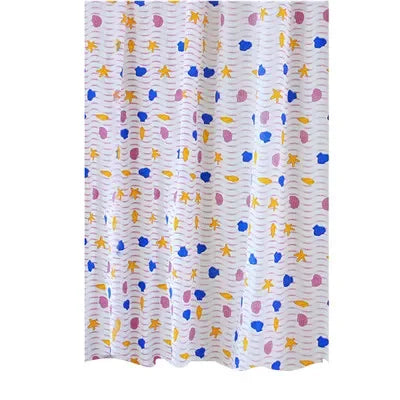 180*200CM Bathroom Shower Curtain Waterproof and Anti-Mold Home Bathroom Screens Decorative Bathtub Curtain with 12 Hooks