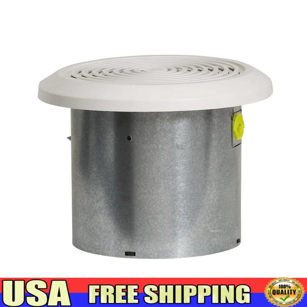 7 Inch Exhaust Ventilation Fan 115 CFM 35Db Ceiling Bathroom Ducted Airflow Power Unit Compact Design