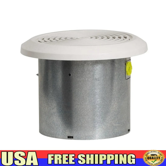 7 Inch Exhaust Ventilation Fan 115 CFM 35Db Ceiling Bathroom Ducted Airflow Power Unit Compact Design