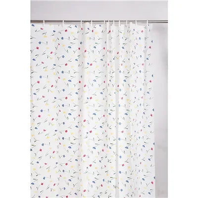 180*200CM Bathroom Shower Curtain Waterproof and Anti-Mold Home Bathroom Screens Decorative Bathtub Curtain with 12 Hooks