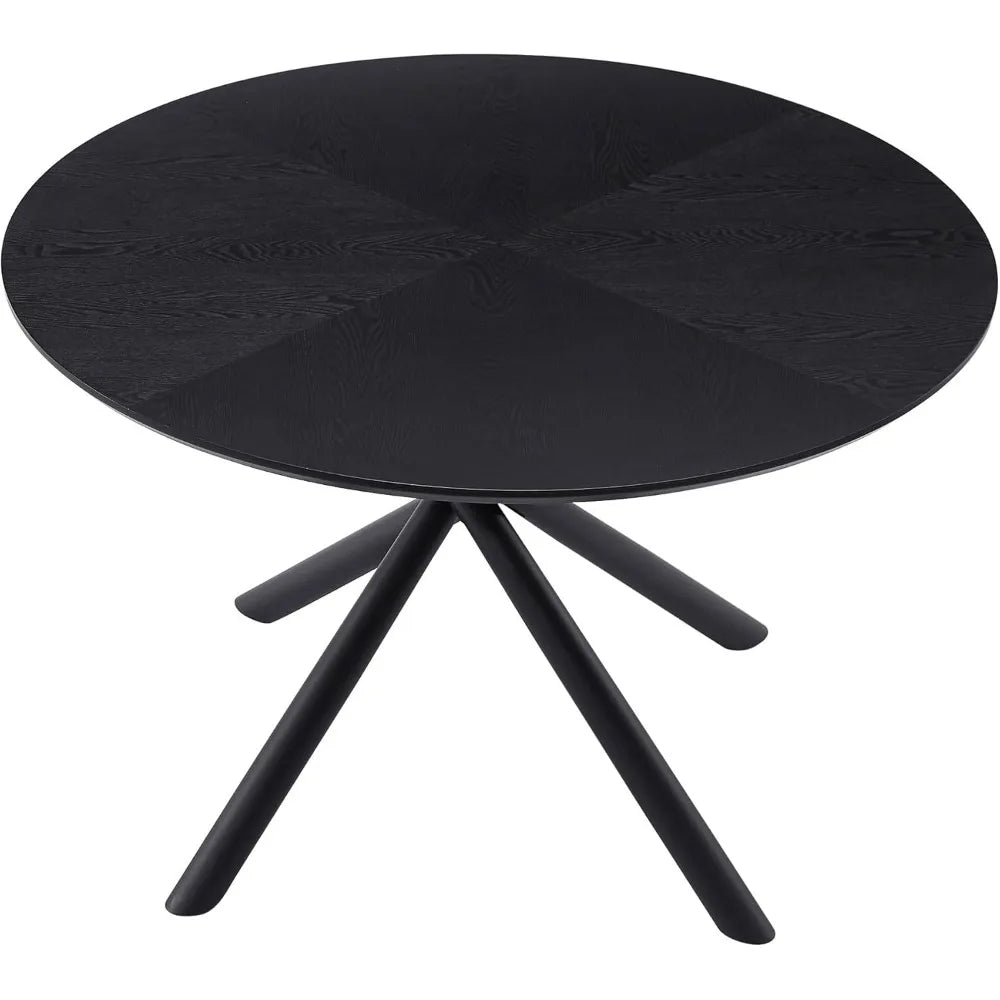 47.25" Round Dining Table, Farmhouse Kitchen Table for 4-6 People Dining Room Table Cofee Table for Kitchen