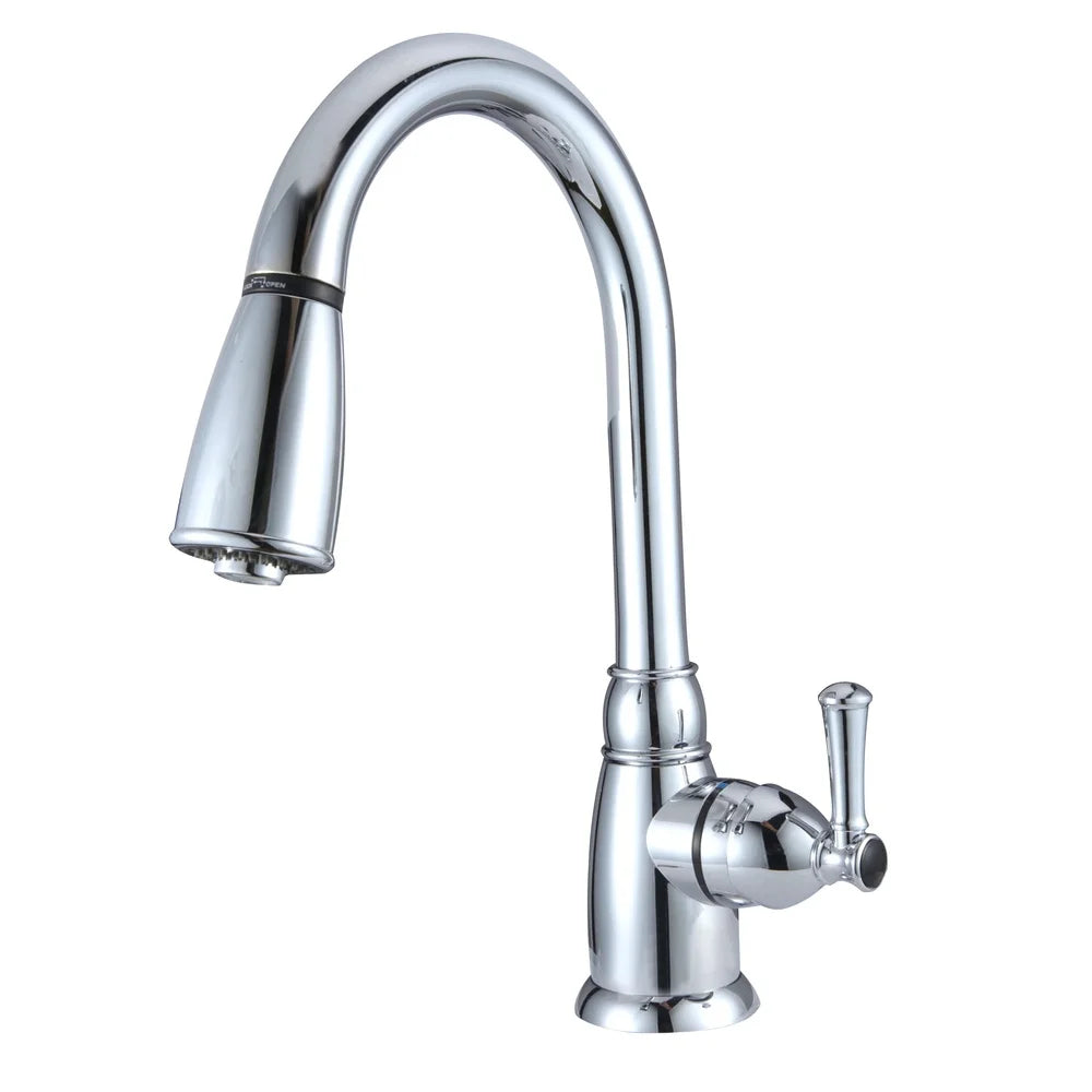 14 Inch High Arc Pull Down Kitchen Faucet with Detachable Sprayer RVs Easy Installation Durable Synthetic Construction