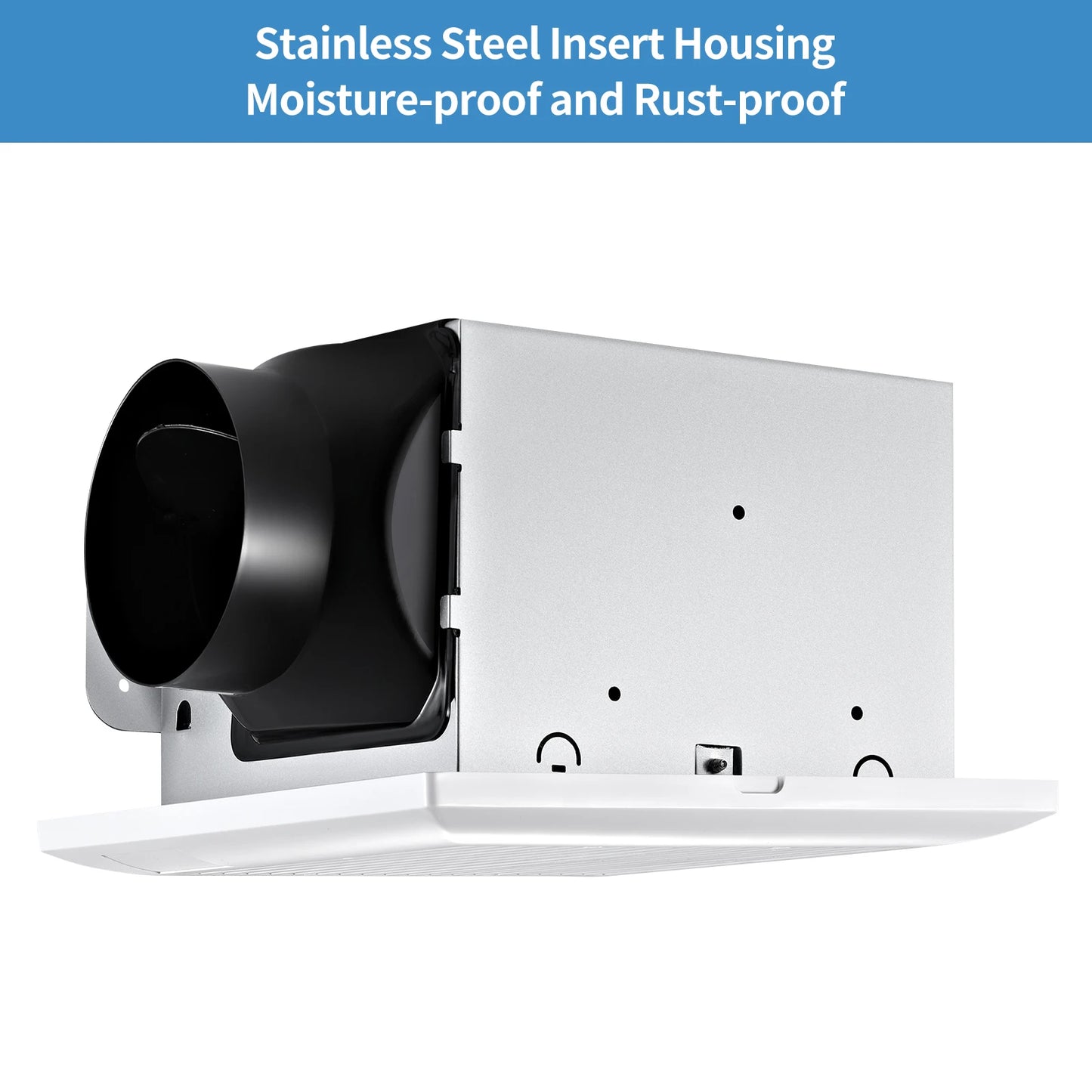 110 CFM with LED Light, 3 Color Temp, ≤2.0 Sones, 10.24” Panel, 10m² Coverage, Easy Install, Energy Saving Bathroom Exhaust Fan