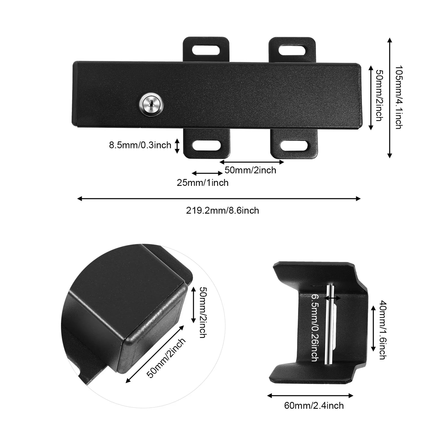 24V 60W Outdoor Waterproof Automatic Sliding Door Bolt Lock for Electric Automatic Swing Gate Openers Door Access Control System