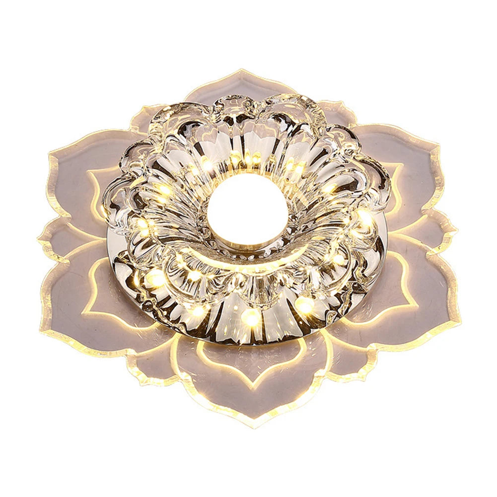Modern LED Ceiling Light 3W Surface Mounted Crystal Lampshade Gallery Spotlight for Hallway Living Room Bedroom Ceiling Light
