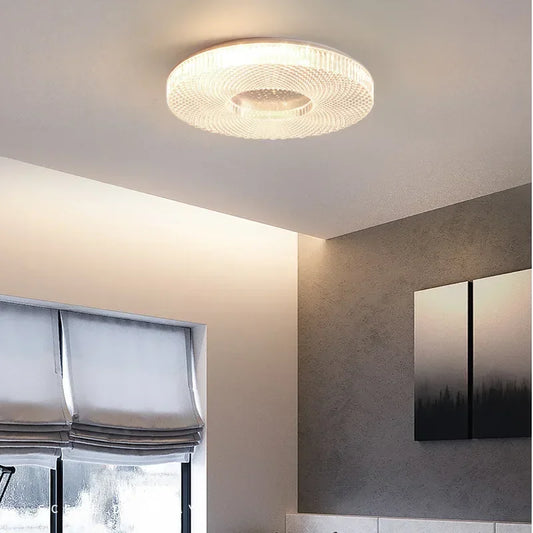 Modern New Circular Acrylic Ceiling Light Bedroom Living Room Balcony Corridor Acrylic Round Luxury Led Lighting Fixture Decror