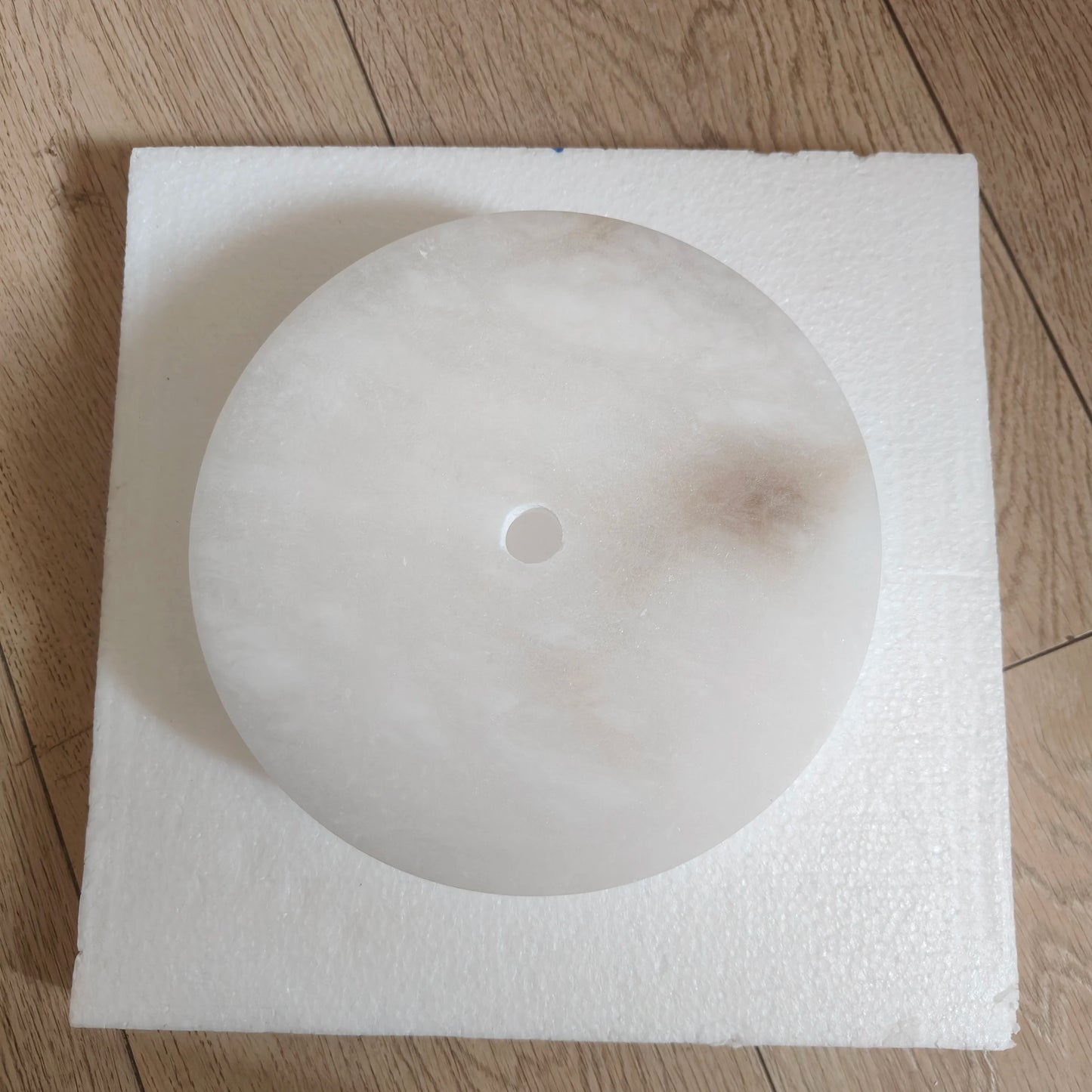 Modern Simple LED Natural Marble Ceiling Lamp Living Room Bedroom Corridor Circular Ultra-thin All-copper Wall Lamp Indoor Decor
