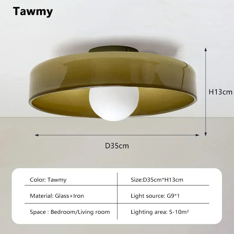 Modern Nordic 35cm Ceiling Light Glass G9 Source Room Decor Wall Lamp Bedroom Living Room Interior Home Decoration LED Lighting