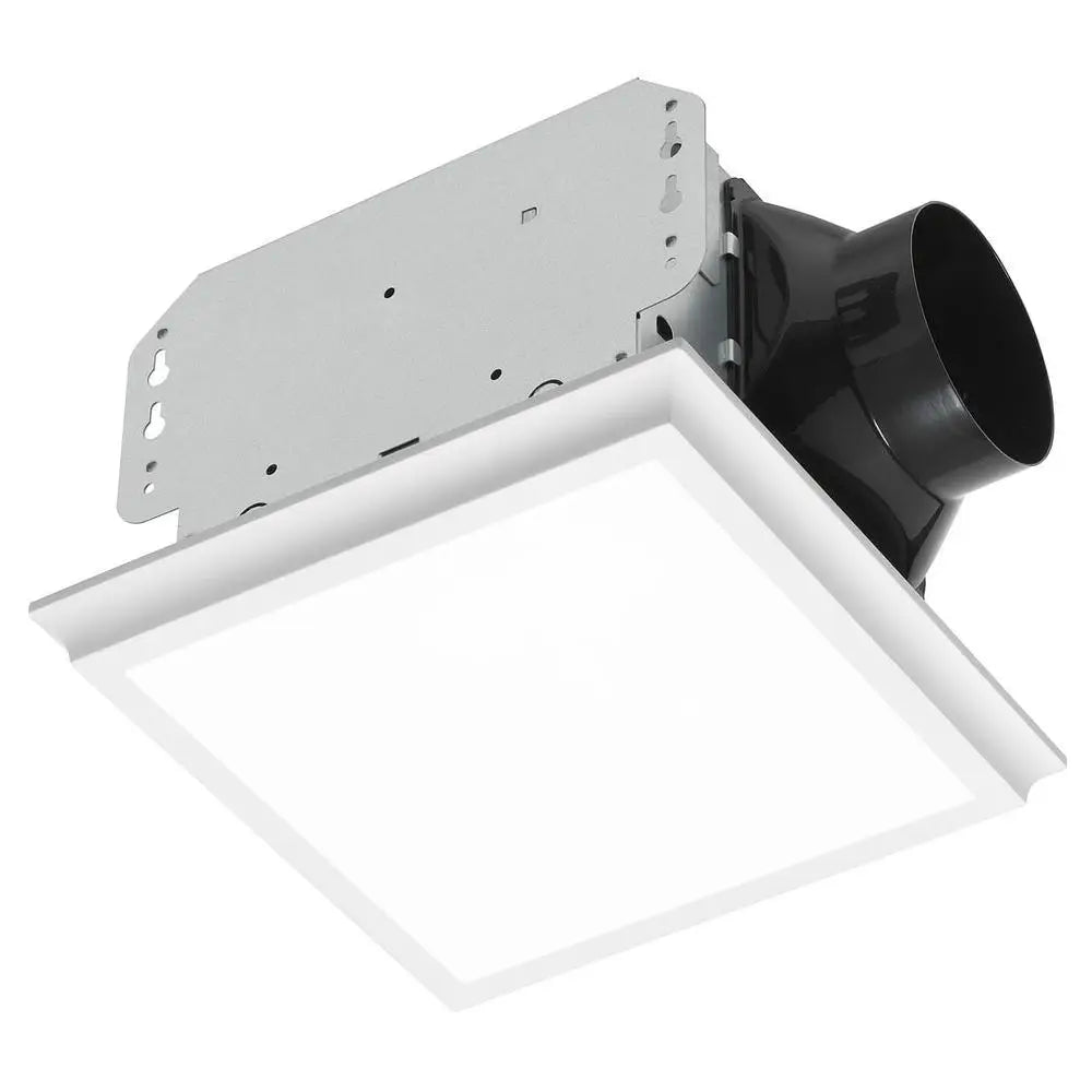 110 CFM Bathroom Exhaust Fan with Dimmable LED Light Quiet Operation Easy Installation Laundry Room Exercise Room Humid Air