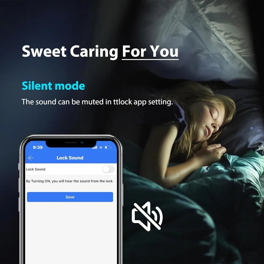 Fingerprint Door Lock TTLock Smart Lock Biometric Door Lock with Fingerprint,Free App,Share Ekey and IC Card Keyless Entry with