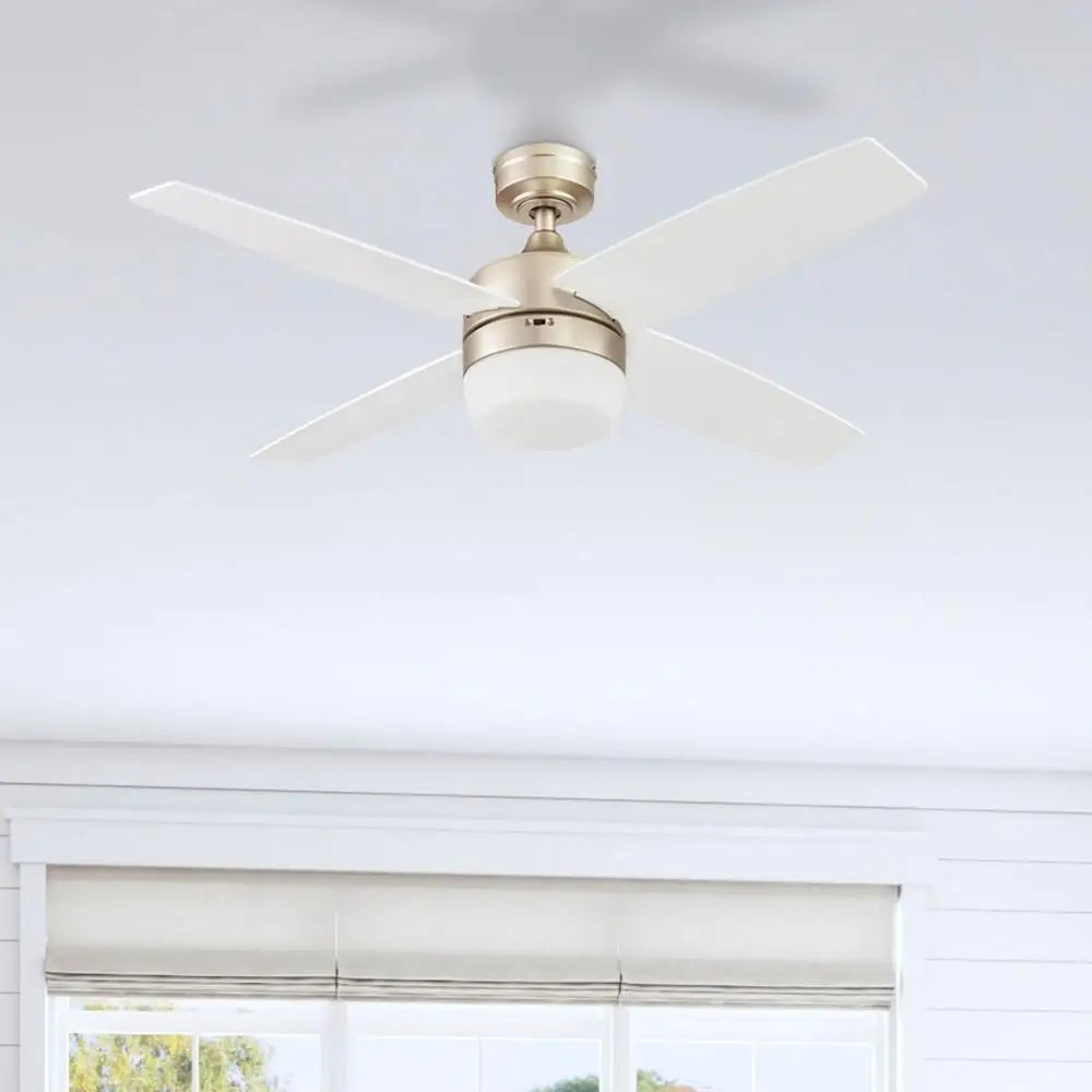 44 Inch Ceiling Fan with Light Remote Control Dimmable Integrated LED Reversible Blades Reverse Airflow Indoor Modern Home Use