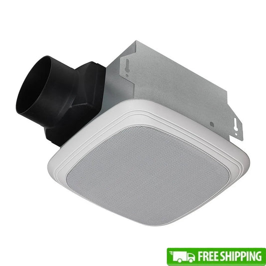 Bluetooth Ceiling Bathroom Exhaust Fan 70 CFM 1.5 Sones Ventilation Fan with Speaker Home Gym Laundry Room 70 Sq Ft